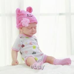 COSDOLL 18.5'' Full Body Soft Silicone Reborn Baby GIRL Real Doll Sleeping Baby