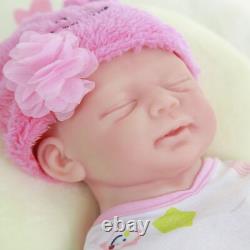 COSDOLL 18.5'' Full Body Soft Silicone Reborn Baby GIRL Real Doll Sleeping Baby