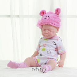 COSDOLL 18.5'' Full Body Soft Silicone Reborn Baby GIRL Real Doll Sleeping Baby