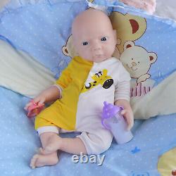 COSDOLL 18.5'' Handmade Reborn Baby Girl Lifelike Silicone Reborn Doll Unpainted