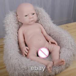 COSDOLL 18.5 Handmade baby Dolls Newborn Baby Full Silicone Baby Doll Unpainted