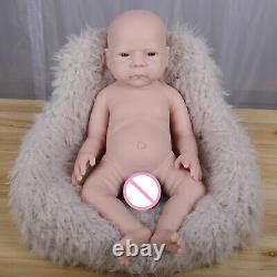 COSDOLL 18.5 Handmade baby Dolls Newborn Baby Full Silicone Baby Doll Unpainted