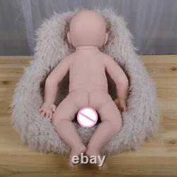 COSDOLL 18.5 Handmade baby Dolls Newborn Baby Full Silicone Baby Doll Unpainted
