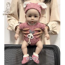 COSDOLL 18.5 Newborn Baby Doll 6.2lb Full Body Silicone Reborn Baby WithDrink-Wet