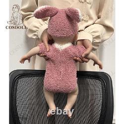 COSDOLL 18.5 Newborn Baby Doll 6.2lb Full Body Silicone Reborn Baby WithDrink-Wet