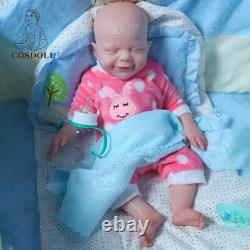 COSDOLL 18.5 Platinum Silicone Baby Dolls Newborn Girl Dolls WithDrink-Wet System