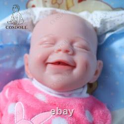 COSDOLL 18.5 Platinum Silicone Baby Dolls Newborn Girl Dolls WithDrink-Wet System