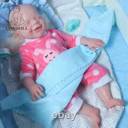 COSDOLL 18.5 Platinum Silicone Baby Dolls Newborn Girl Dolls WithDrink-Wet System