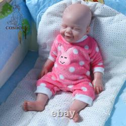 COSDOLL 18.5 Platinum Silicone Baby Dolls Newborn Girl Dolls WithDrink-Wet System
