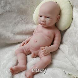 COSDOLL 18.5''Platinum Silicone Reborn Baby Boy Handmade Full Body Silicone Doll
