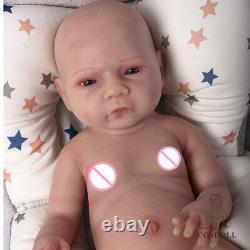 COSDOLL 18.5 Reborn Baby Dolls Can Drink Water&Pee Full Silicone Adorable Dolls