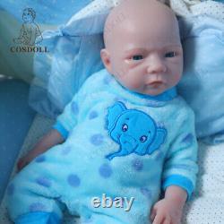 COSDOLL 18.5 Reborn Baby Dolls Can Drink Water&Pee Platinum Silicone Boy Dolls