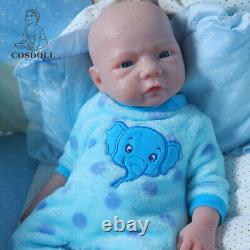 COSDOLL 18.5 Reborn Baby Dolls Can Drink Water&Pee Platinum Silicone Boy Dolls