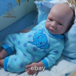 COSDOLL 18.5 Reborn Baby Dolls Can Drink Water&Pee Platinum Silicone Boy Dolls