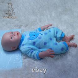 COSDOLL 18.5 Reborn Baby Dolls Can Drink Water&Pee Platinum Silicone Boy Dolls