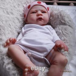 COSDOLL 18.5 Soft Platinum Silicone Baby Dolls Handmade Silicone Reborn Newborn