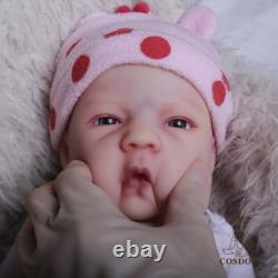 COSDOLL 18.5 Soft Platinum Silicone Baby Dolls Handmade Silicone Reborn Newborn
