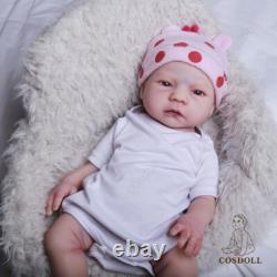 COSDOLL 18.5 Soft Platinum Silicone Baby Dolls Handmade Silicone Reborn Newborn
