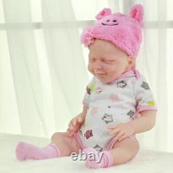 COSDOLL 18.5 in Full Silicone Reborn Baby Girl Doll Platinum Silicone Baby Doll