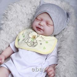 COSDOLL 18.5 in Platinum Silicone Lifelike Soft Silicone Baby Doll-Harper