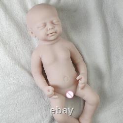 COSDOLL 18.5 in Reborn Baby Doll Platinum Full Silicone Handmade Cute Girl Doll