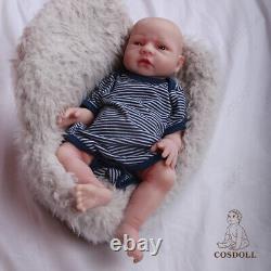 COSDOLL 18.5in Full Body Silicone BOY Doll Reborn Baby Dolls 6.61lb Newborn Baby