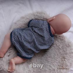COSDOLL 18.5in Full Body Silicone BOY Doll Reborn Baby Dolls 6.61lb Newborn Baby