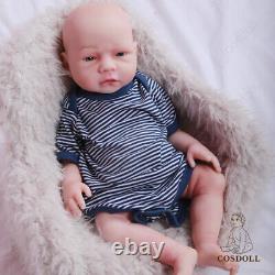 COSDOLL 18.5in Full Body Silicone BOY Doll Reborn Baby Dolls 6.61lb Newborn Baby