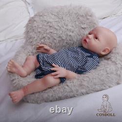 COSDOLL 18.5in Full Body Silicone BOY Doll Reborn Baby Dolls 6.61lb Newborn Baby