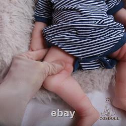 COSDOLL 18.5in Full Body Silicone BOY Doll Reborn Baby Dolls 6.61lb Newborn Baby