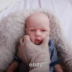 COSDOLL 18.5in Full Body Silicone BOY Doll Reborn Baby Dolls 6.61lb Newborn Baby
