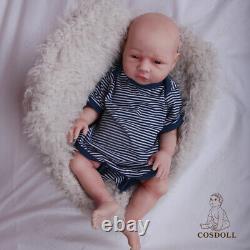 COSDOLL 18.5in Full Body Silicone BOY Doll Reborn Baby Dolls 6.61lb Newborn Baby