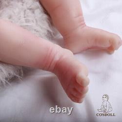 COSDOLL 18.5in Full Body Silicone BOY Doll Reborn Baby Dolls 6.61lb Newborn Baby