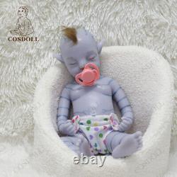 COSDOLL 18 Full Body Platinum Silicone Girl Doll Rooted Hair Reborn Baby Dolls