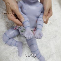 COSDOLL 18 Full Body Platinum Silicone Girl Doll Rooted Hair Reborn Baby Dolls