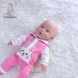 COSDOLL 18 Full Body Silicone Baby Doll Cute Reborn Girl Dolls Open Eyes Dolls