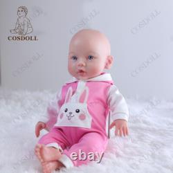 COSDOLL 18 Full Body Silicone Baby Doll Cute Reborn Girl Dolls Open Eyes Dolls