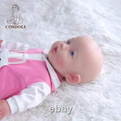 COSDOLL 18 Full Body Silicone Baby Doll Cute Reborn Girl Dolls Open Eyes Dolls