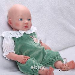 COSDOLL 18'' Lifelike Girl Full Body Platinum Silicone Reborn Baby Dolls Newborn