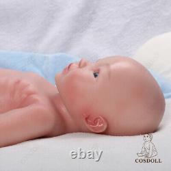 COSDOLL 18'' Lifelike Girl Full Body Platinum Silicone Reborn Baby Dolls Newborn