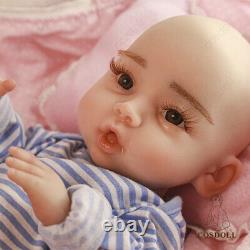 COSDOLL 18''Newborn Baby Full Silicone Reborn Baby Girl Doll drinking water