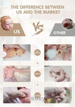 COSDOLL 18 Platinum Full Body Silicone Baby Dolls Reborn Art Baby Girl Doll