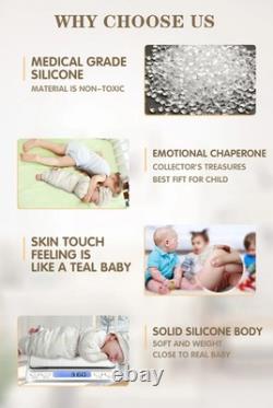 COSDOLL 18 Platinum Full Body Silicone Baby Dolls Reborn Art Baby Girl Doll