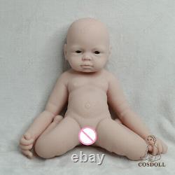 COSDOLL 19''Handmade Silicone Reborn Baby Boy Lifelike Full Silicone NewbornDoll