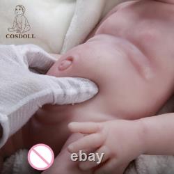 COSDOLL Drink-Wet System Full Silicone Baby Dolls 18.5 Reborn Boy Sleeping Doll