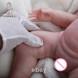 COSDOLL Drink-Wet System Full Silicone Baby Dolls 18.5 Reborn Boy Sleeping Doll
