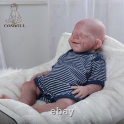 COSDOLL Drink-Wet System Full Silicone Baby Dolls 18 in Reborn Boy Sleeping Doll
