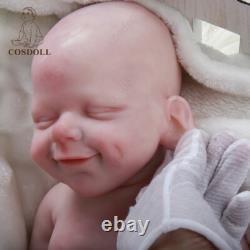 COSDOLL Drink-Wet System Full Silicone Baby Dolls 18 in Reborn Boy Sleeping Doll