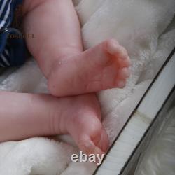 COSDOLL Drink-Wet System Full Silicone Baby Dolls 18 in Reborn Boy Sleeping Doll