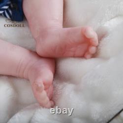 COSDOLL Drink-Wet System Full Silicone Baby Dolls 18 in Reborn Boy Sleeping Doll